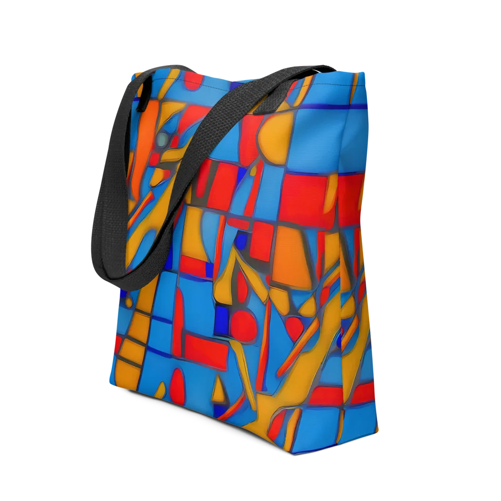 Colorblock Current on Tote Bag — Front