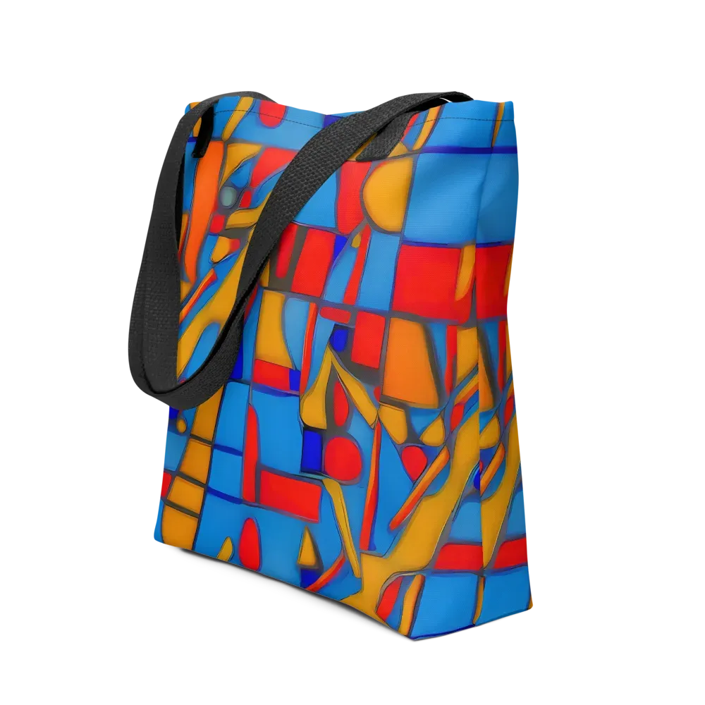 Colorblock Current on Tote Bag — Front