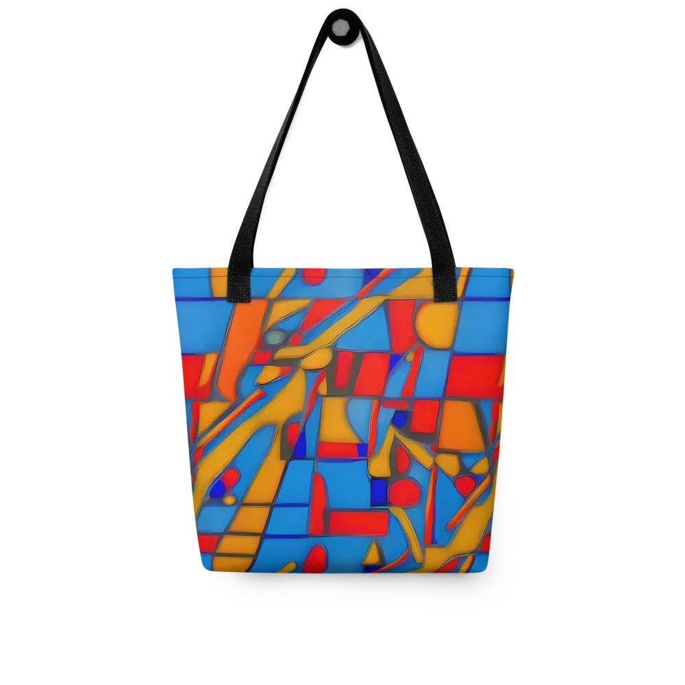 Colorblock Current on Tote Bag — Front