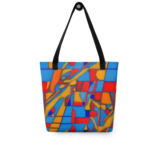Colorblock Current on a Tote Bag