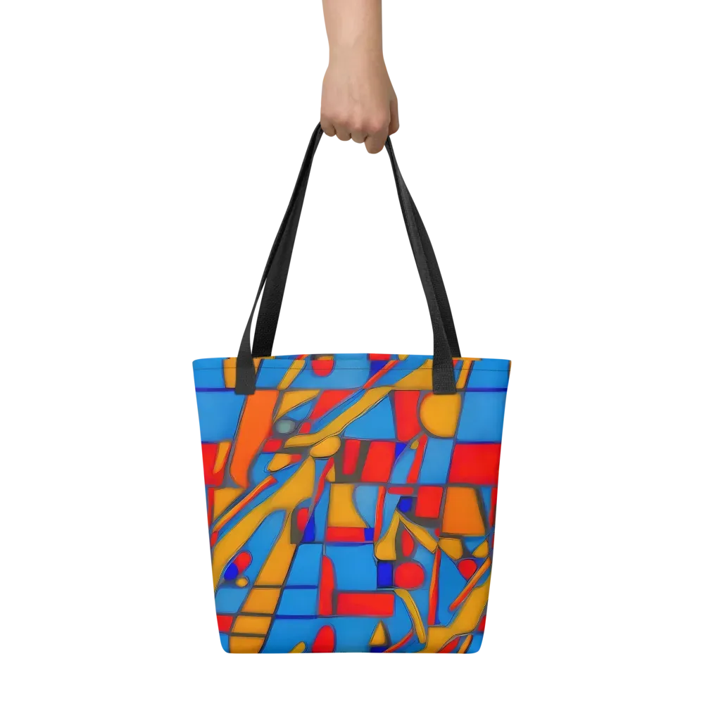 Colorblock Current on Tote Bag — Front