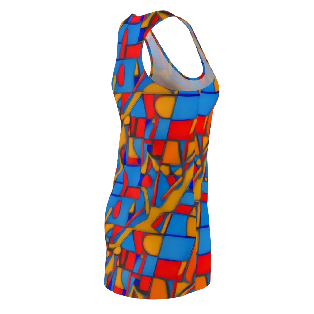 Colorblock Current on Racerback Dress — Back Side