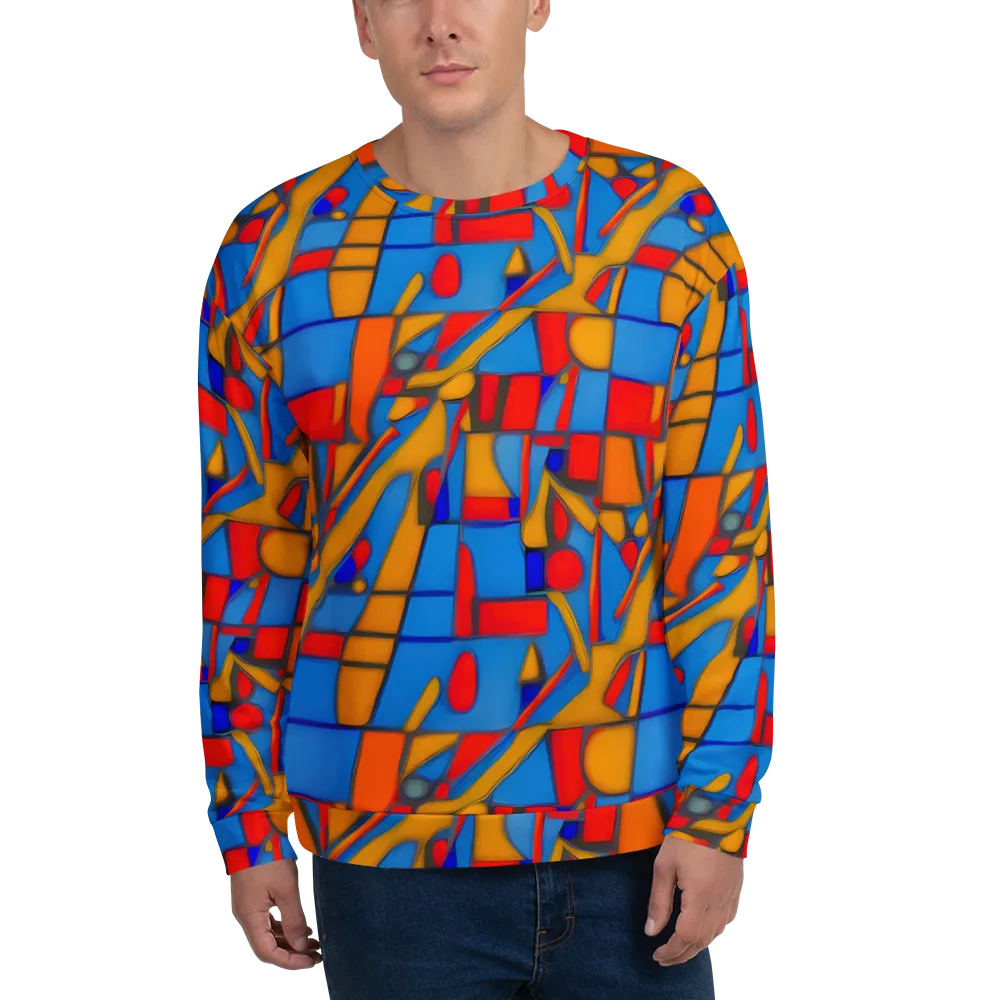 Colorblock Current on Sweatshirt — Front