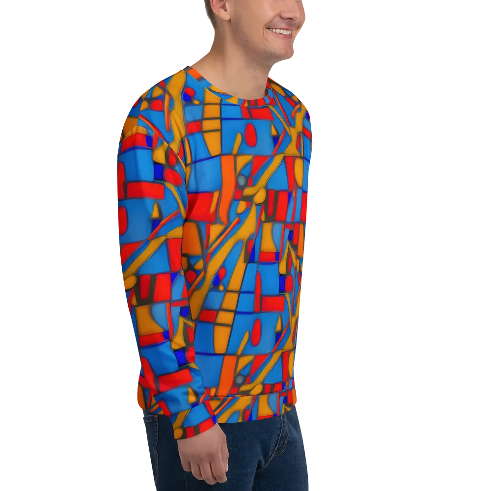 Colorblock Current on Sweatshirt — Right Front