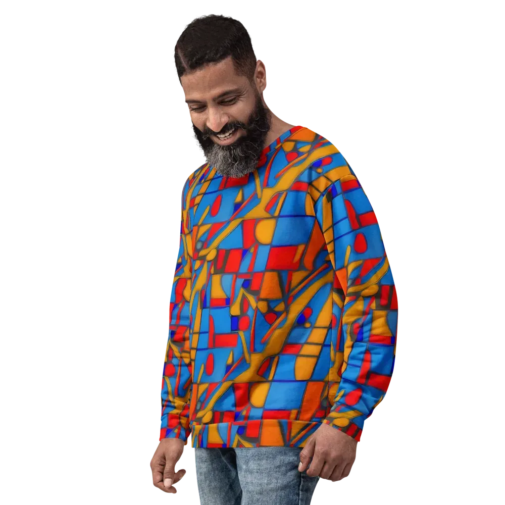Colorblock Current on Sweatshirt — Left Front