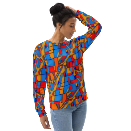 Colorblock Current on a Sweatshirt