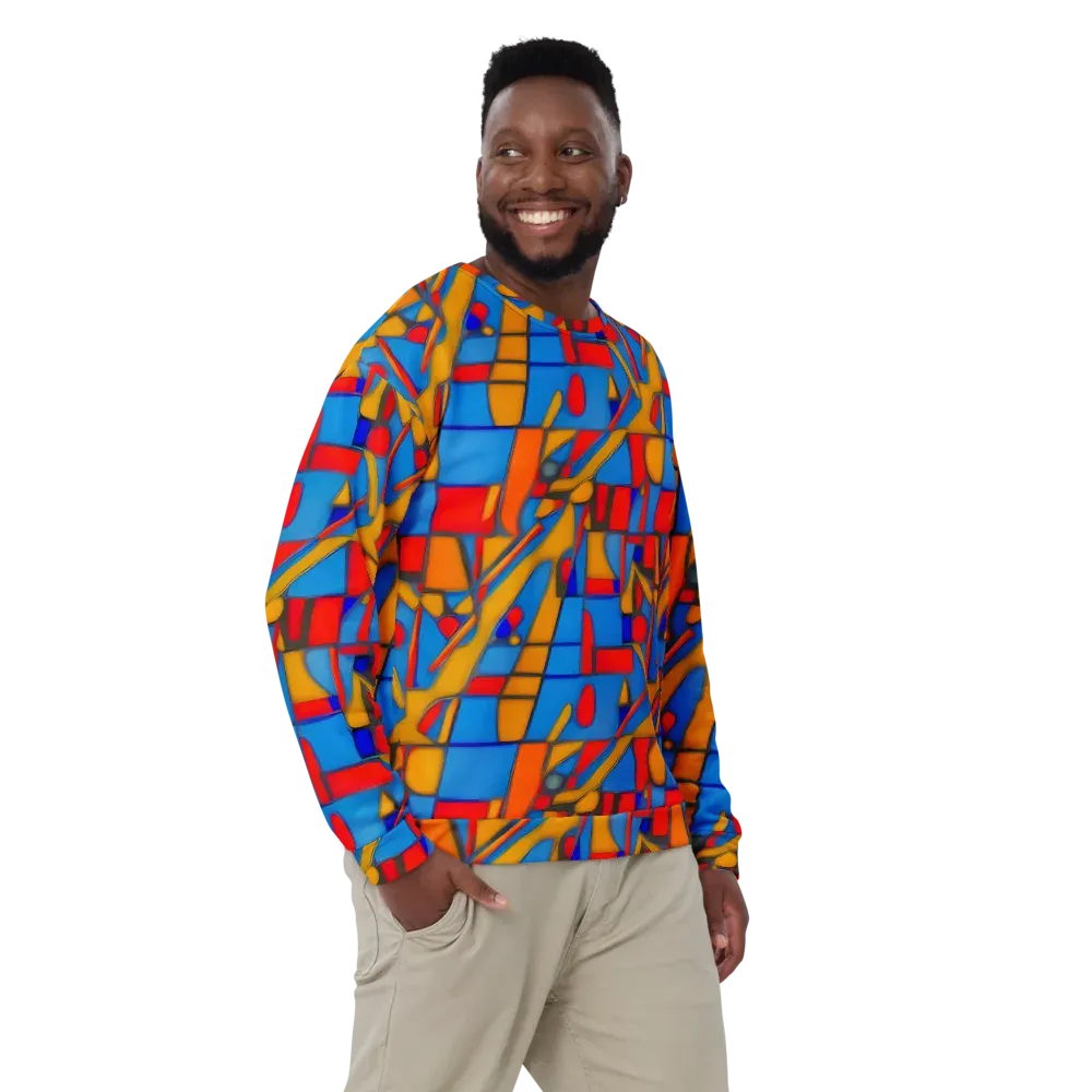 Colorblock Current on Sweatshirt — Front