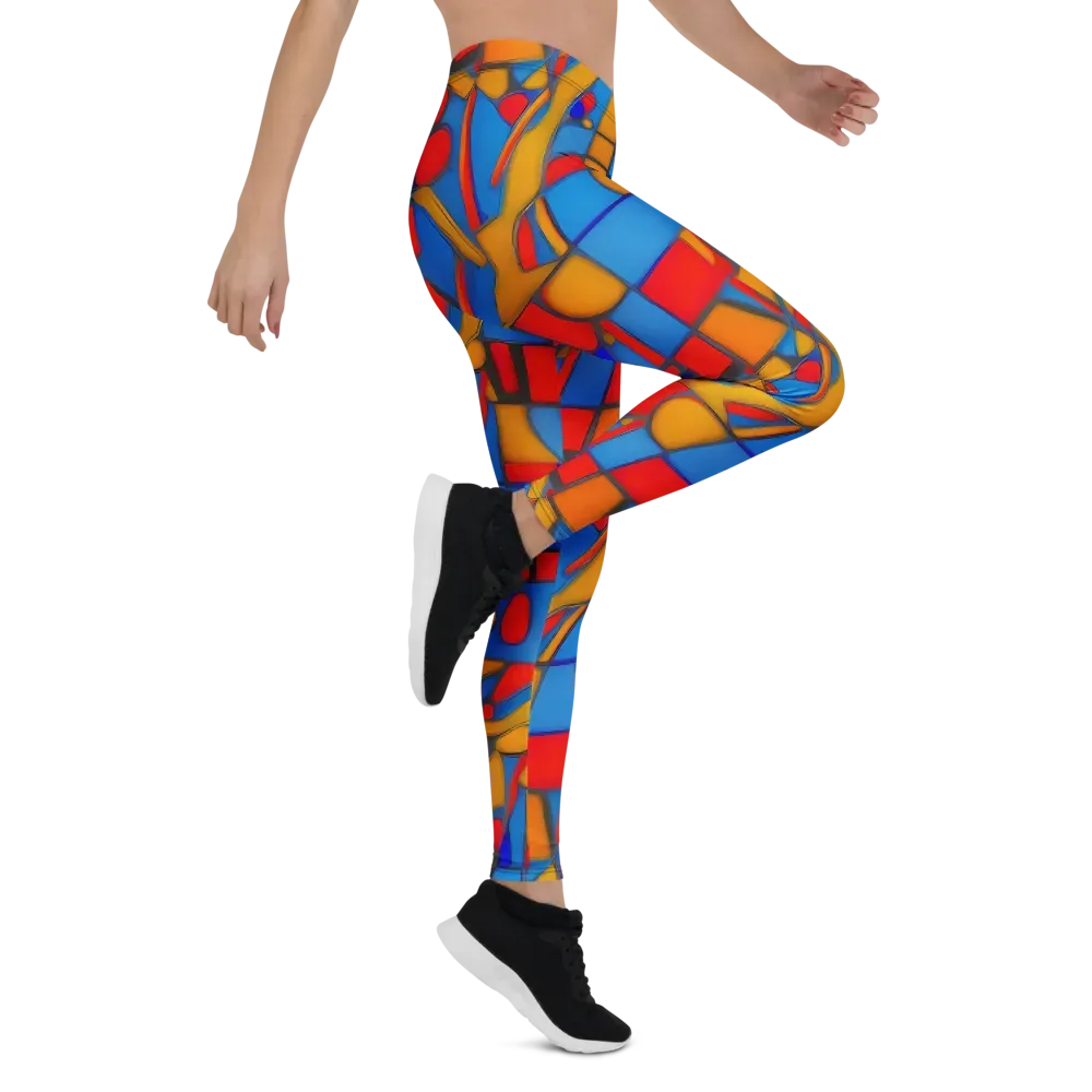 Colorblock Current on Leggings — Right