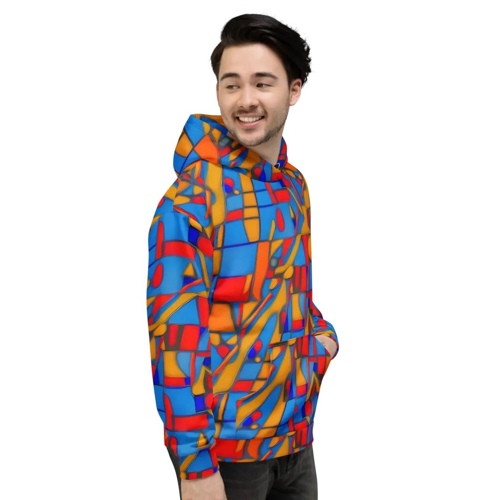 Colorblock Current on Hoodie — Right