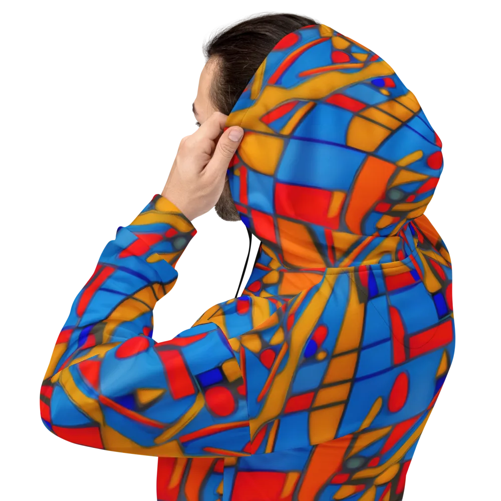 Colorblock Current on Hoodie — Back