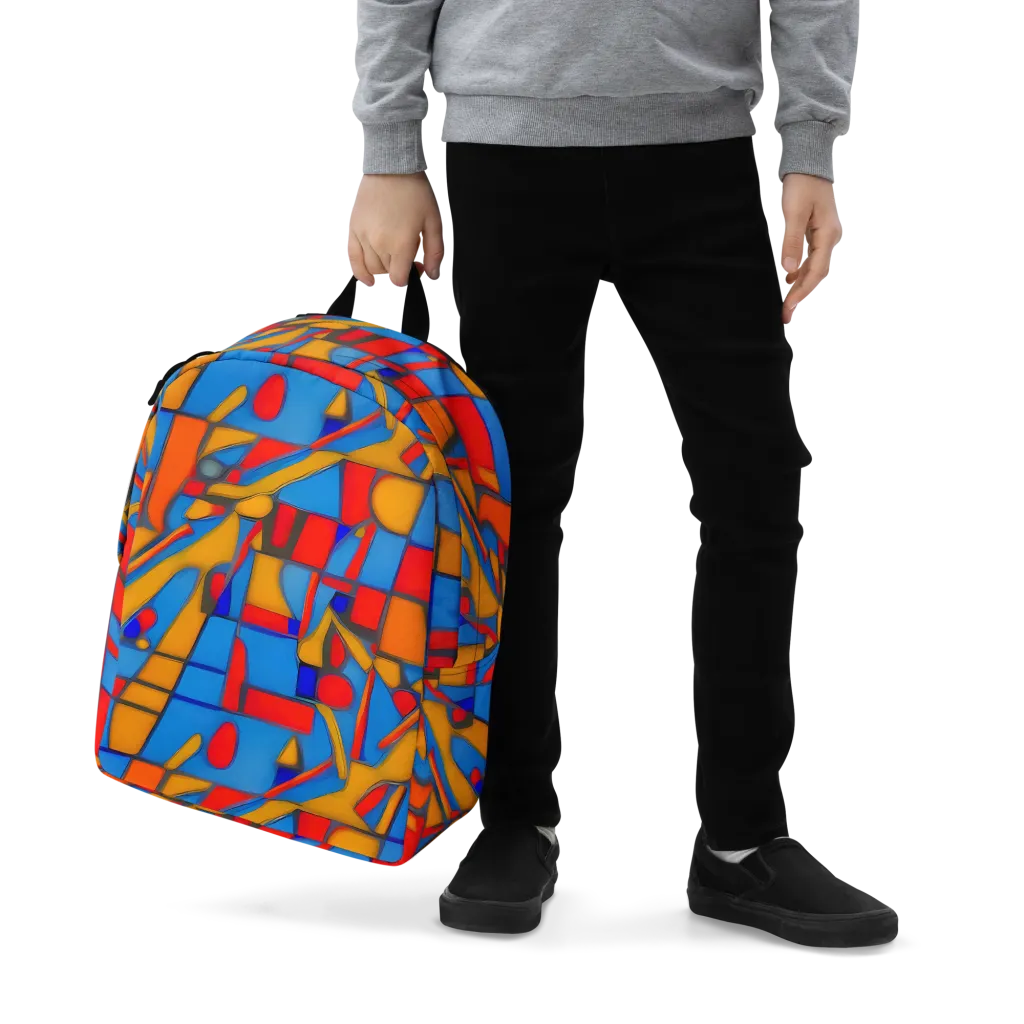 Colorblock Current on Minimalist Backpack — Zoomed-in