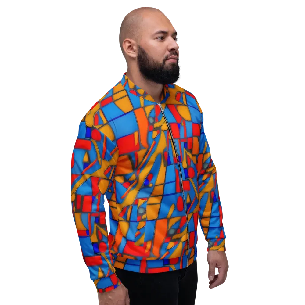 Colorblock Current on Bomber Jacket — Right