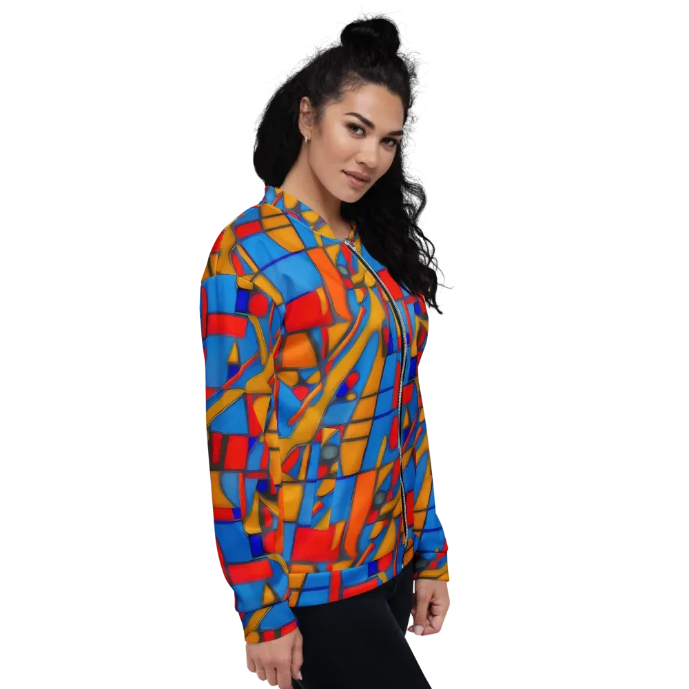 Colorblock Current on Bomber Jacket — Right