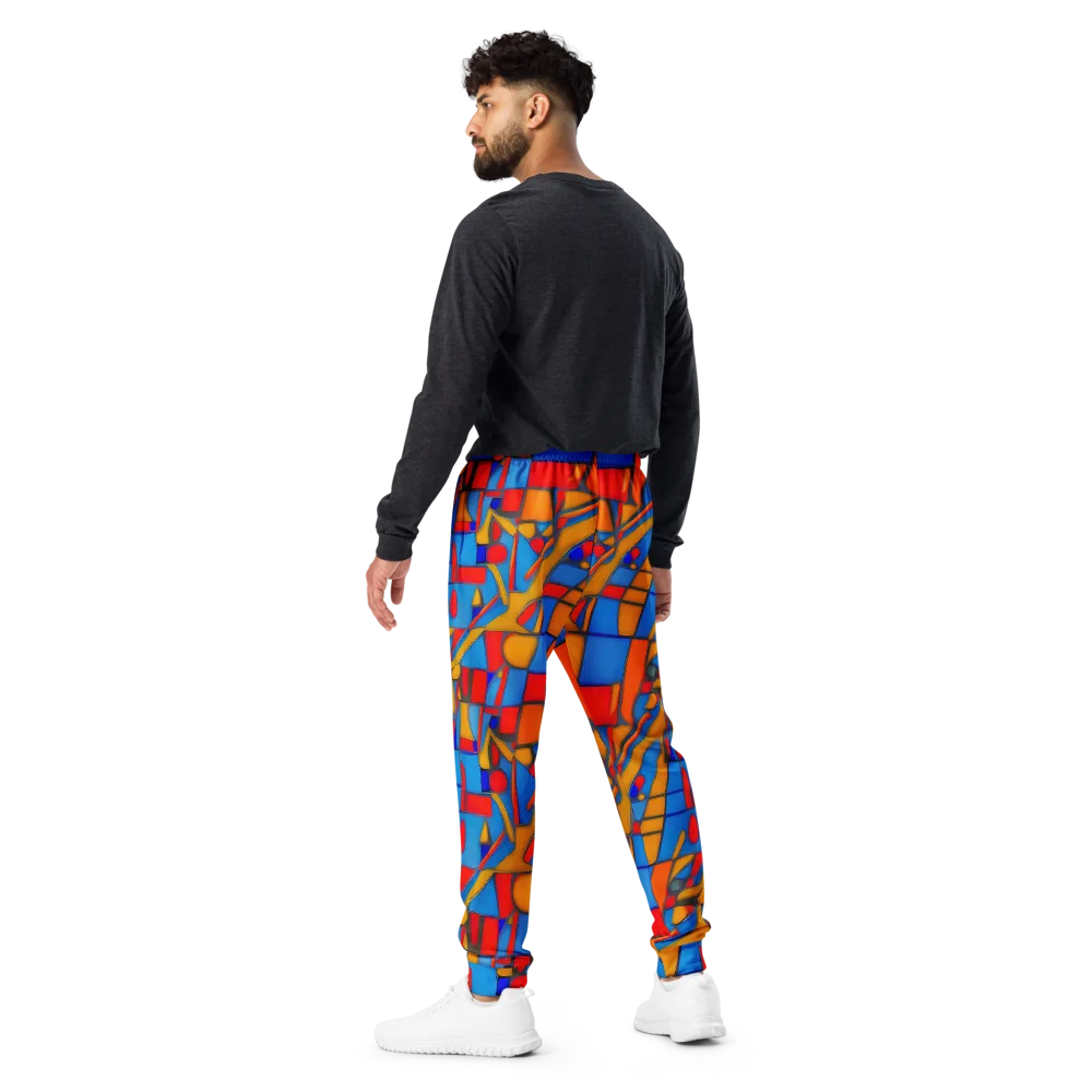 Colorblock Current on Men's Joggers — Back