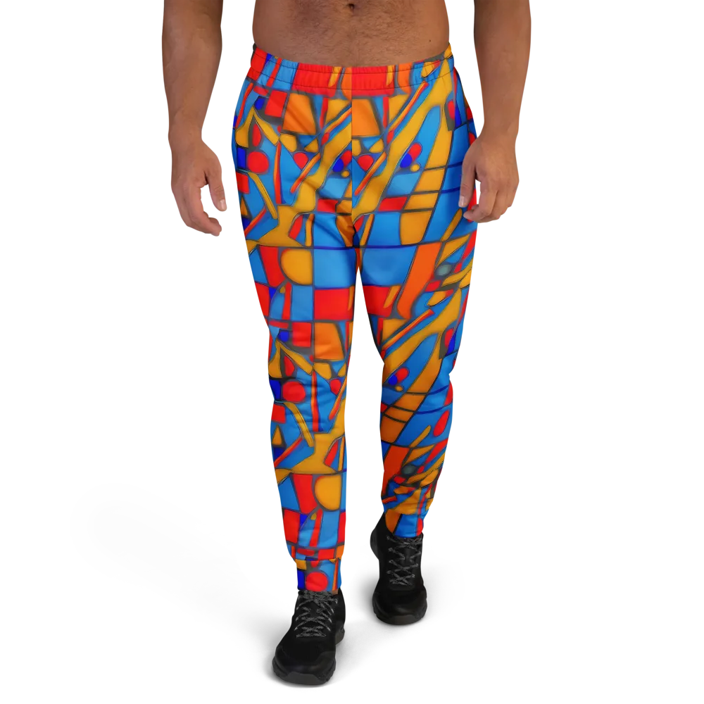 Colorblock Current on Men's Joggers — Front
