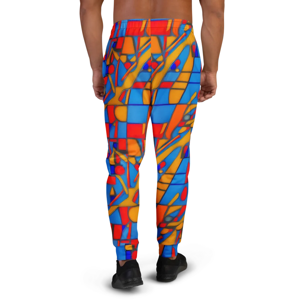 Colorblock Current on Men's Joggers — Back