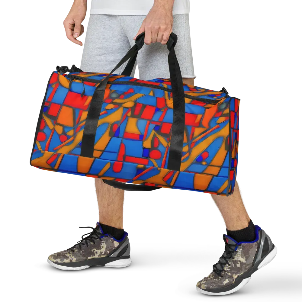 Colorblock Current on Duffle Bag — Front