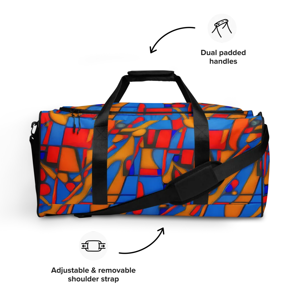 Colorblock Current on Duffle Bag — Front
