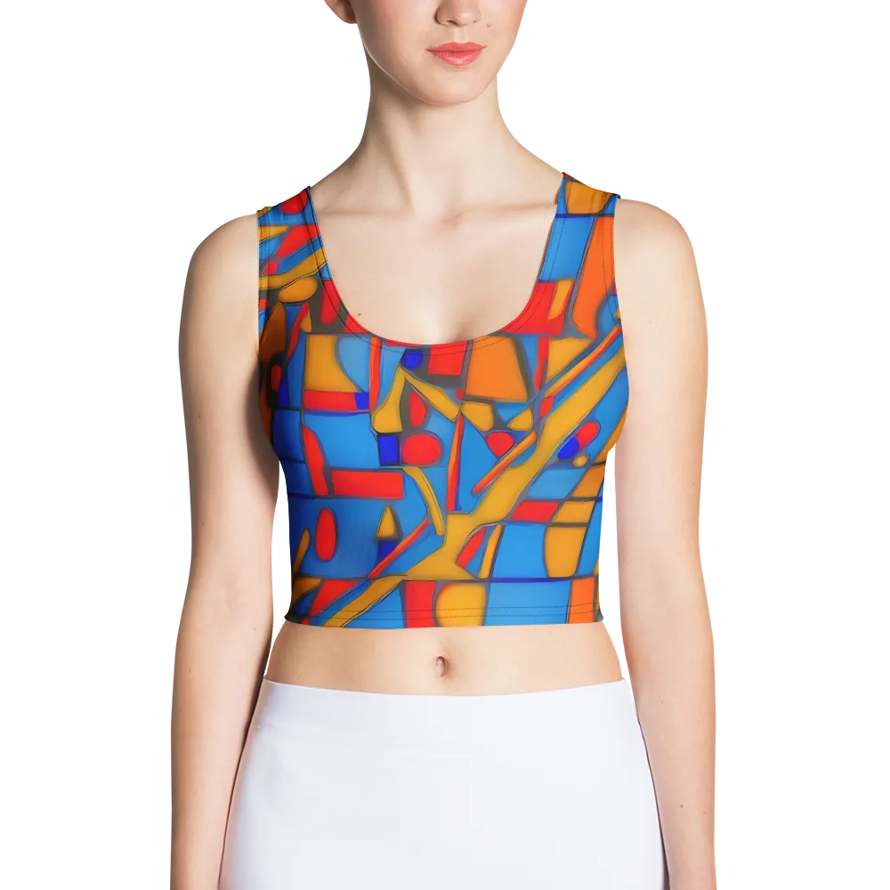 Colorblock Current on Crop Top — Front