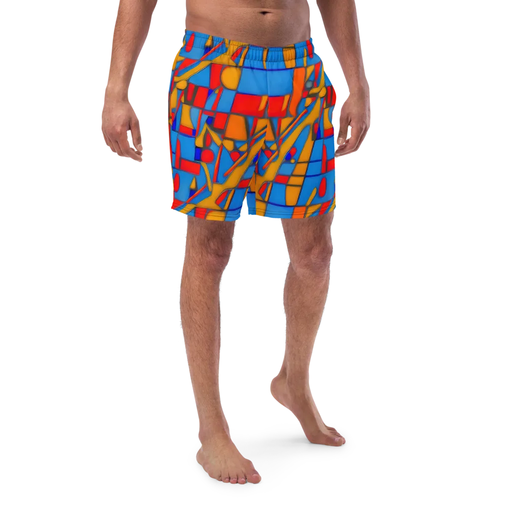 Colorblock Current on Swim Trunks — Front