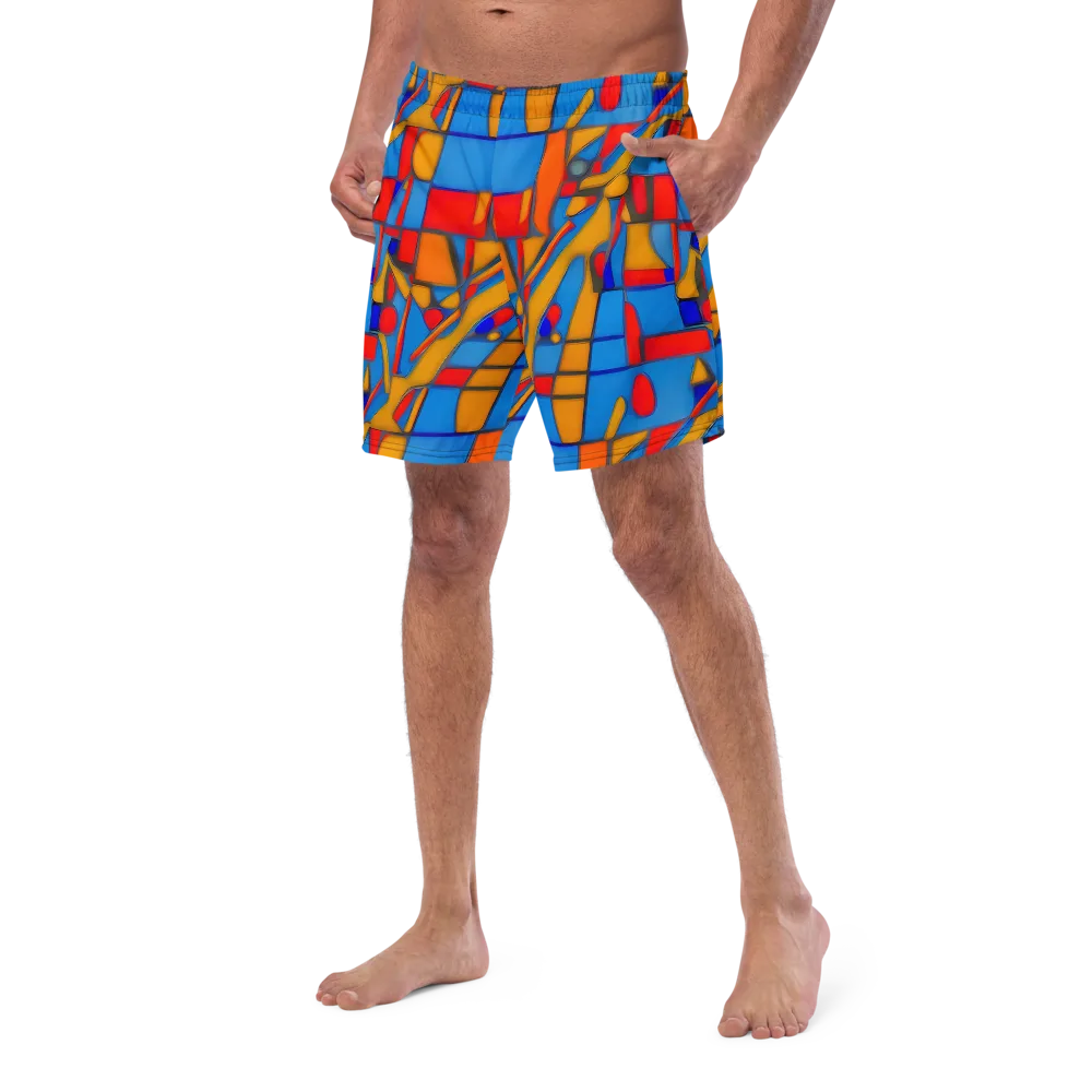Colorblock Current on Swim Trunks — Left Front