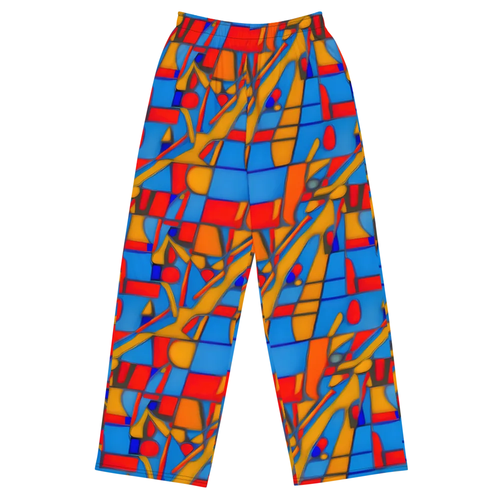 Colorblock Current on Wide-Leg Pants — Front