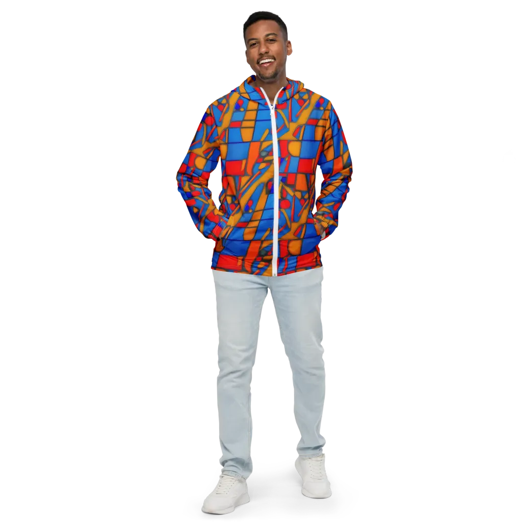 Colorblock Current on Men's Windbreaker — Front