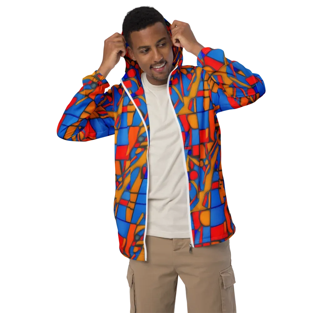 Colorblock Current on Men's Windbreaker — Front