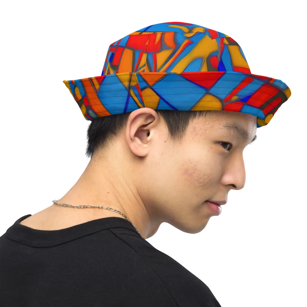 Colorblock Current on Reversible Bucket Hat — Right Outside