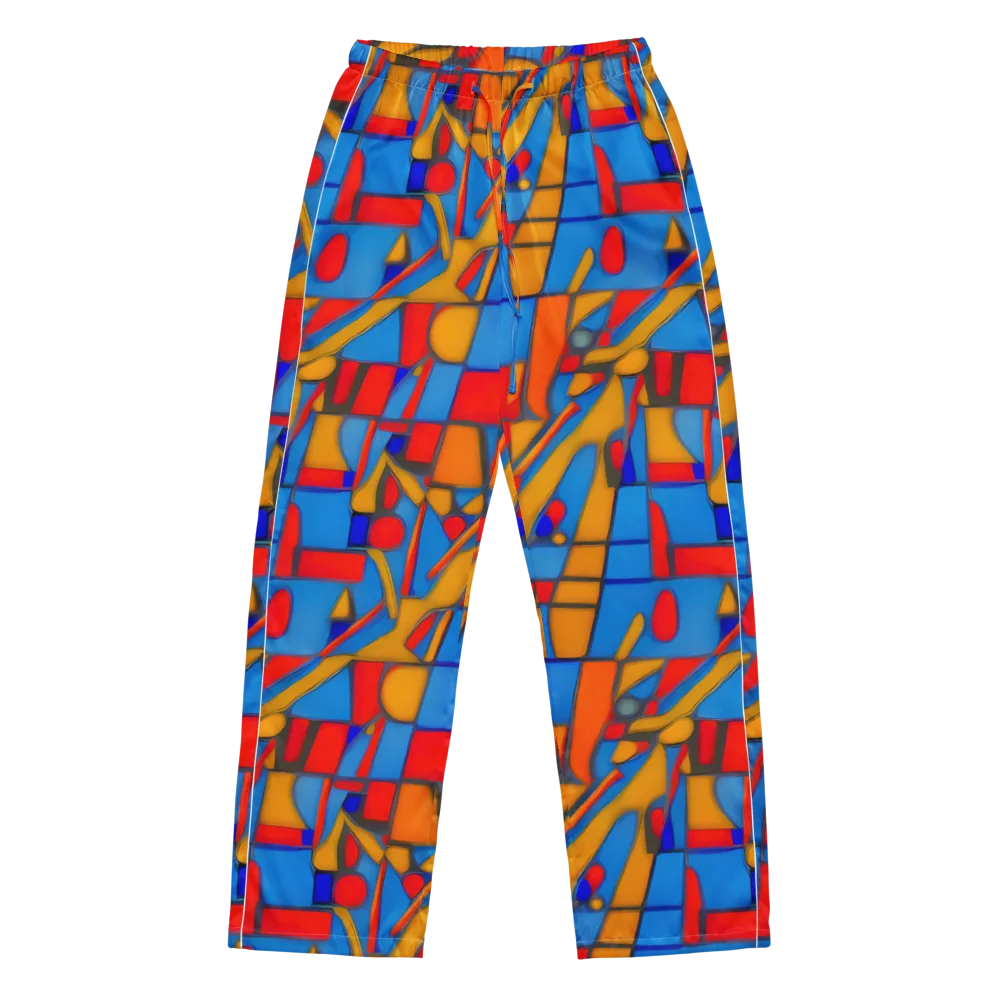 Colorblock Current on Women's Pajama Pants — Front