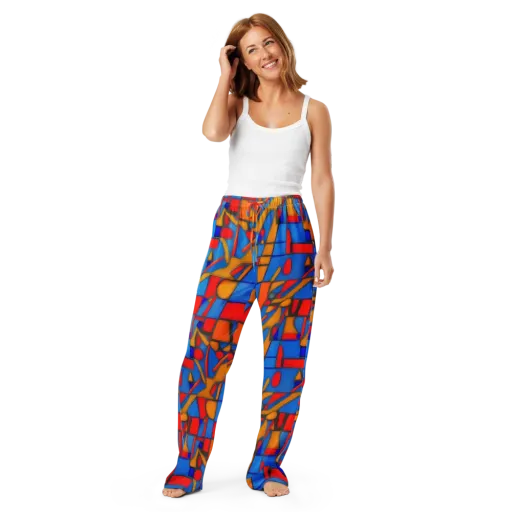 Colorblock Current on a Women's Pajama Pants
