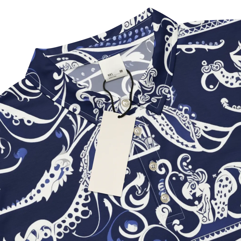 Navy Circus on Men's Slim Fit Polo Shirt — Product details