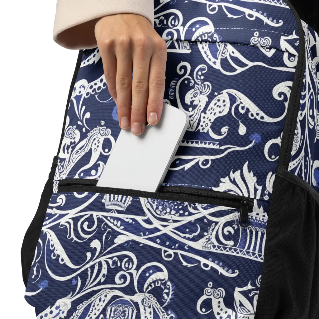Navy Circus on Utility Backpack — Product details