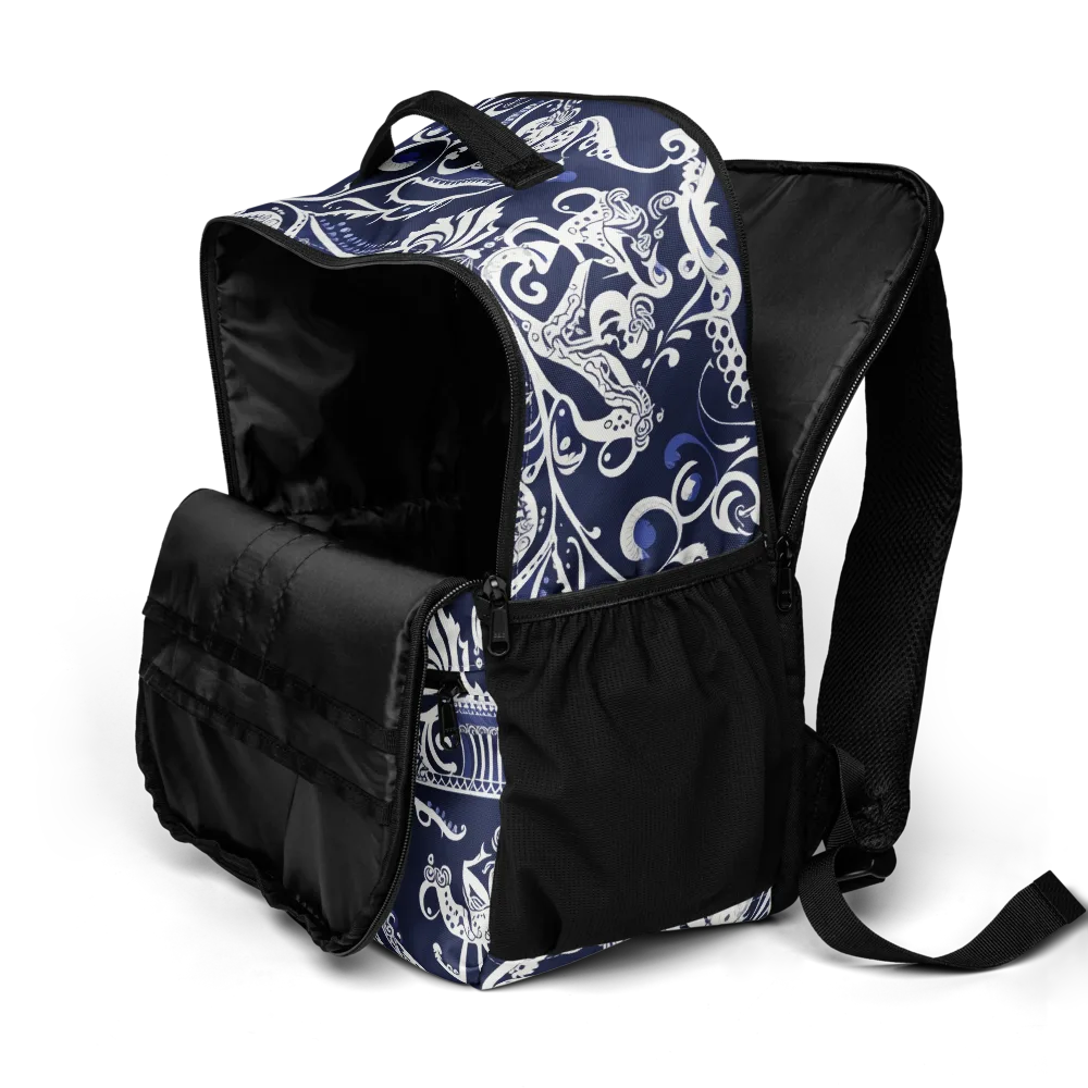 Navy Circus on Utility Backpack — Product details 2