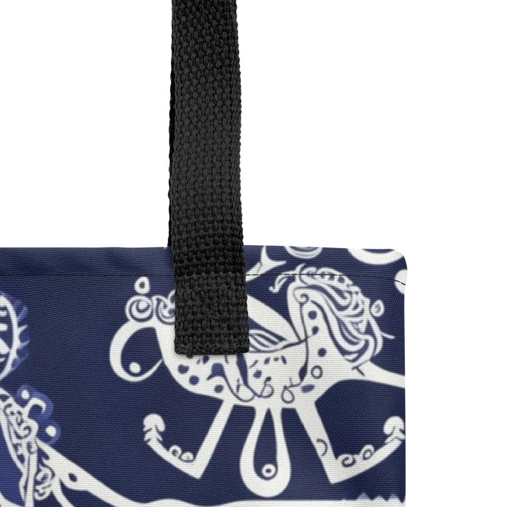 Navy Circus on Tote Bag — Product details