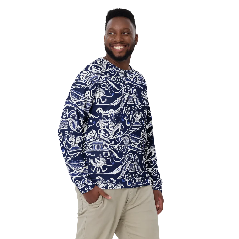 Navy Circus on Sweatshirt — Front
