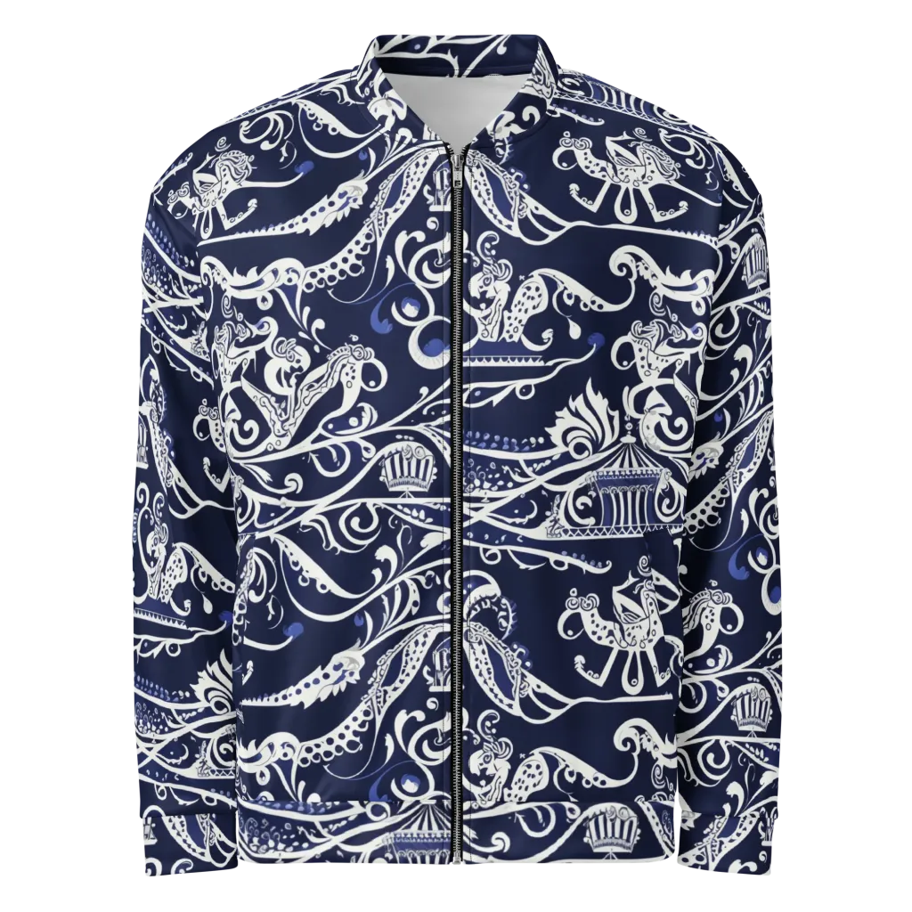 Navy Circus on Bomber Jacket — Front