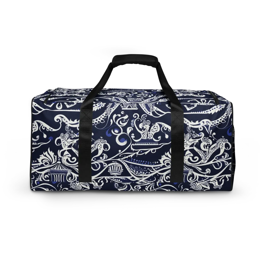 Navy Circus on Duffle Bag — Back