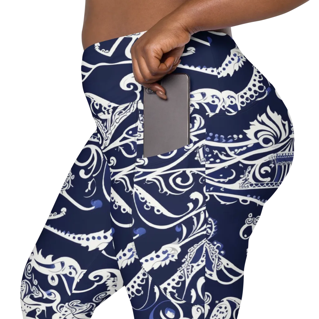 Navy Circus on Leggings with Pockets — Product details 2