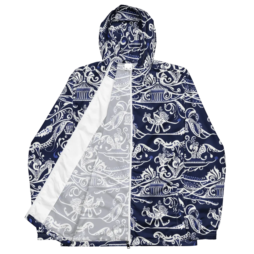 Navy Circus on Men's Windbreaker — Front
