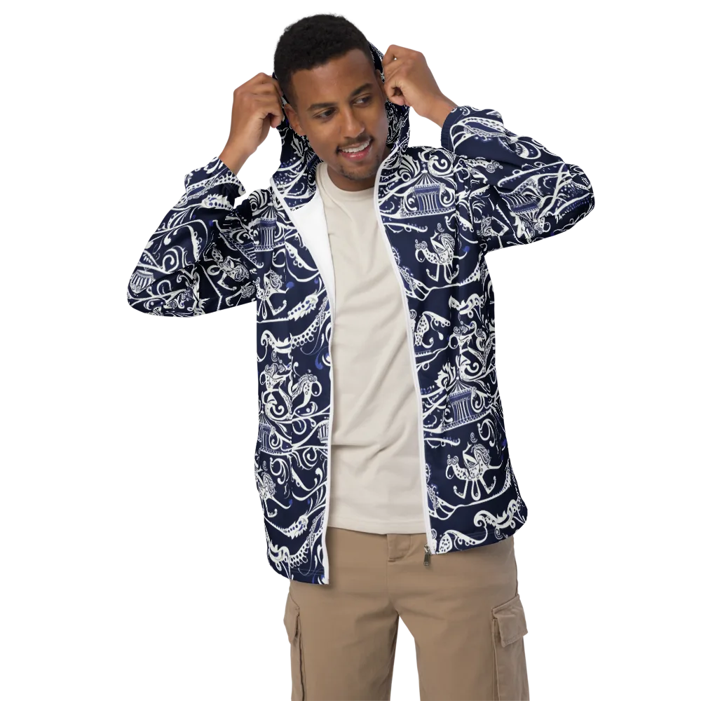 Navy Circus on Men's Windbreaker — Front