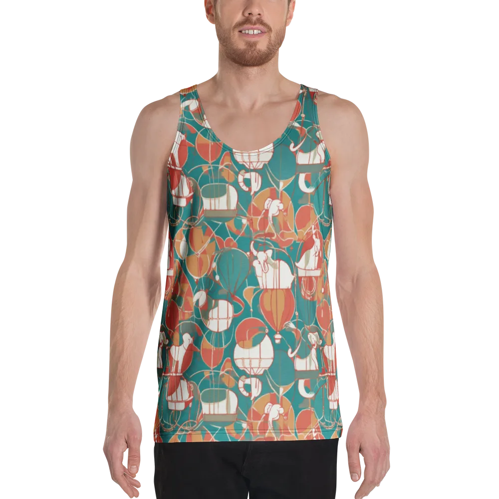 Elephant Airlift on Men's Tank Top — Front
