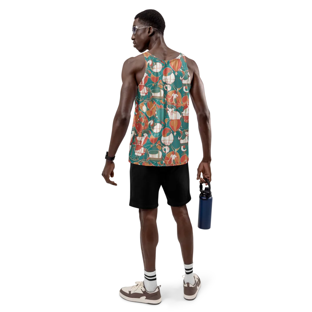 Elephant Airlift on Men's Tank Top — Back