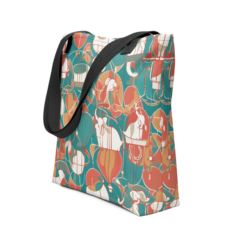 Elephant Airlift on Tote Bag — Front