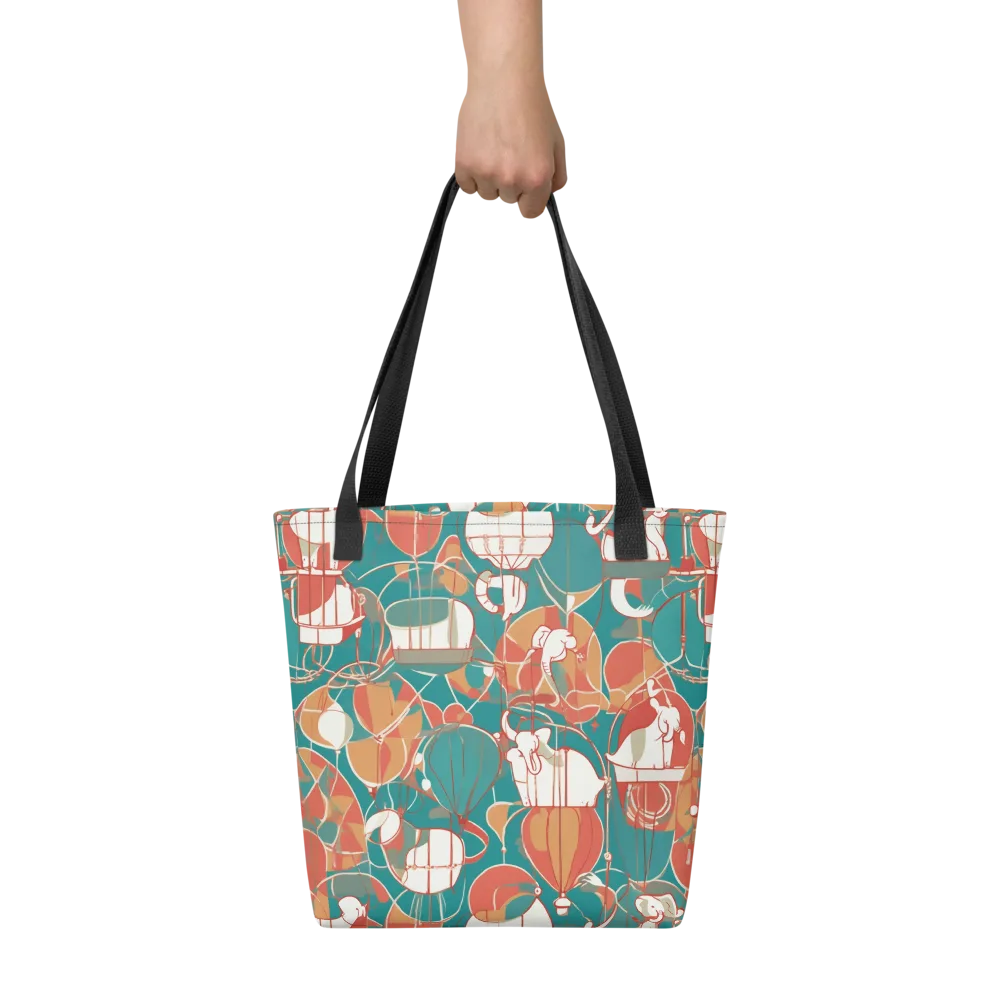 Elephant Airlift on Tote Bag — Front
