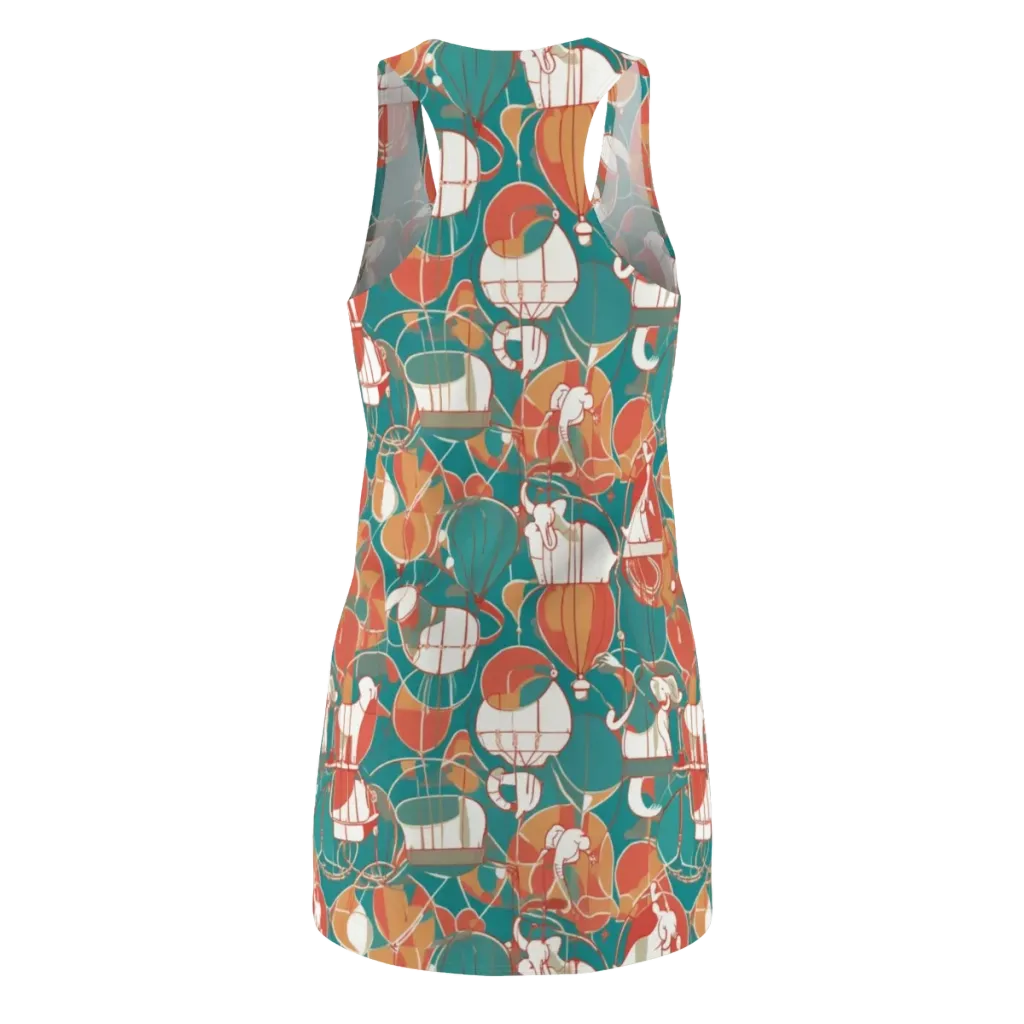 Elephant Airlift on Racerback Dress — Back