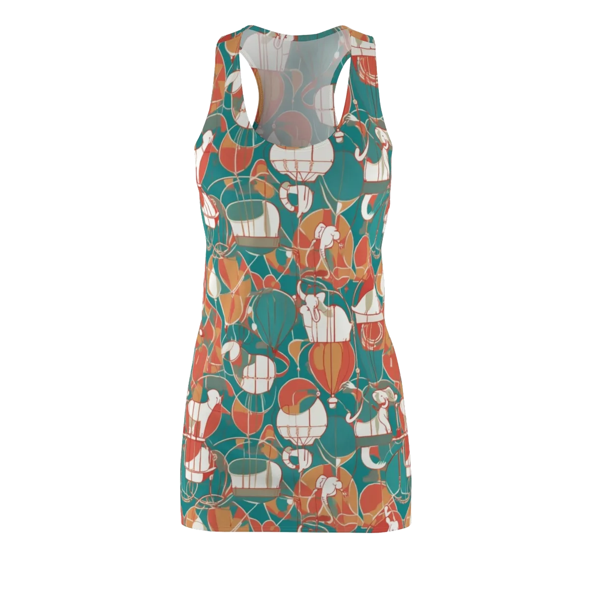 Elephant Airlift on Racerback Dress — Front