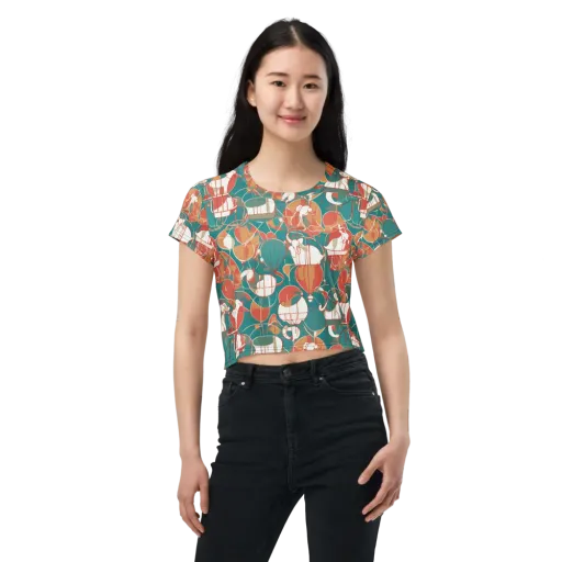 Elephant Airlift on a Crop Tee
