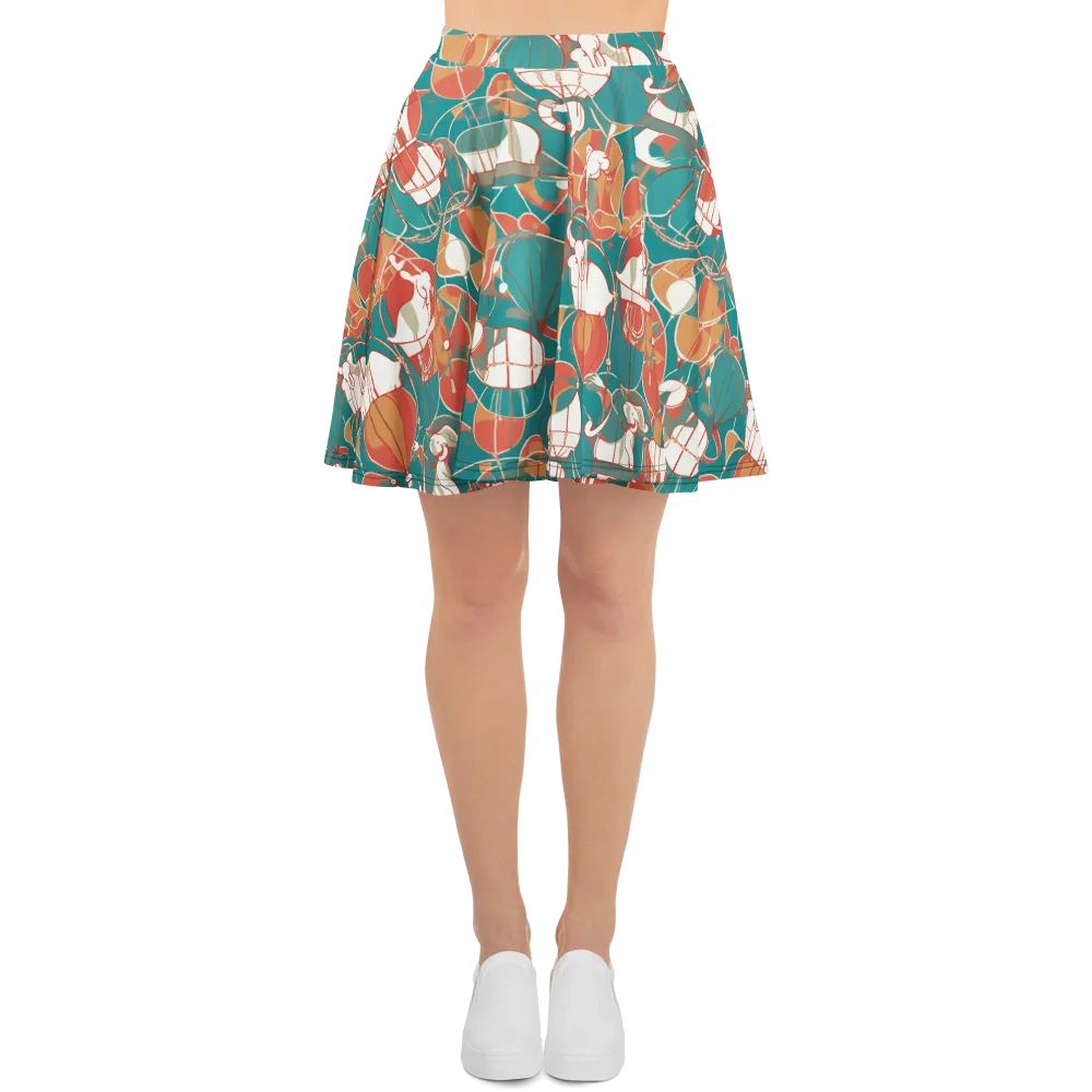 Elephant Airlift on Skater Skirt — Front
