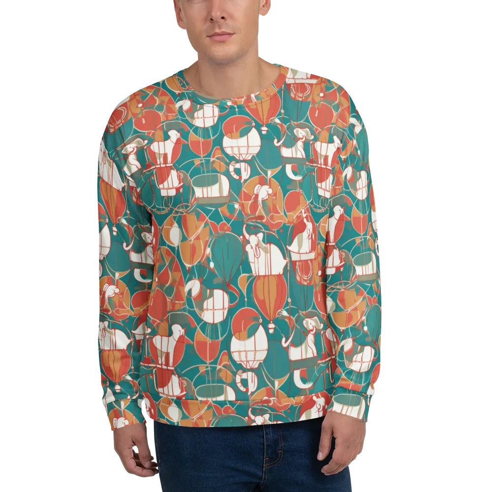 Elephant Airlift on Sweatshirt — Front